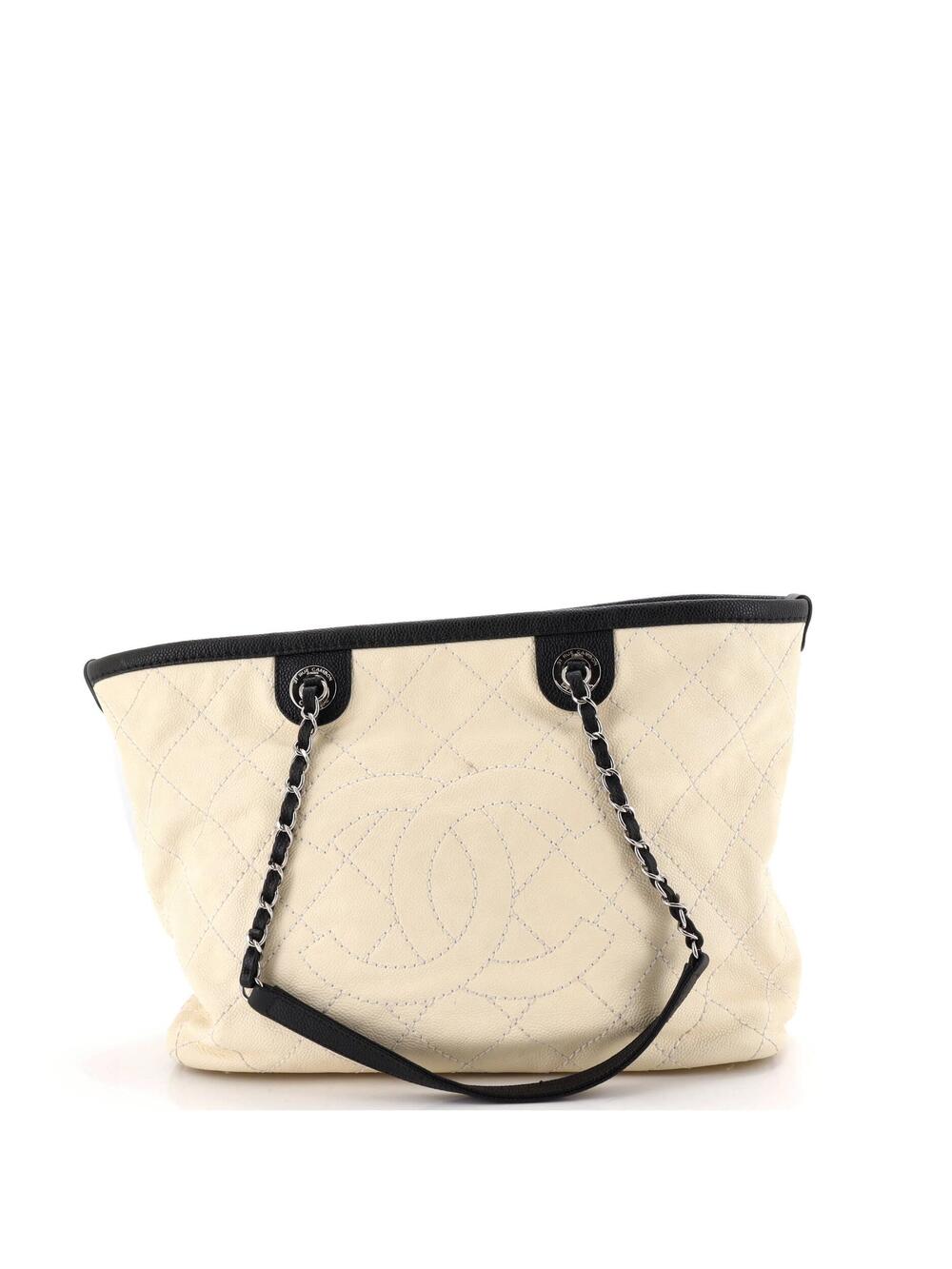 Chanel Cc Daily Shopping Tote Quilted #312901C16B